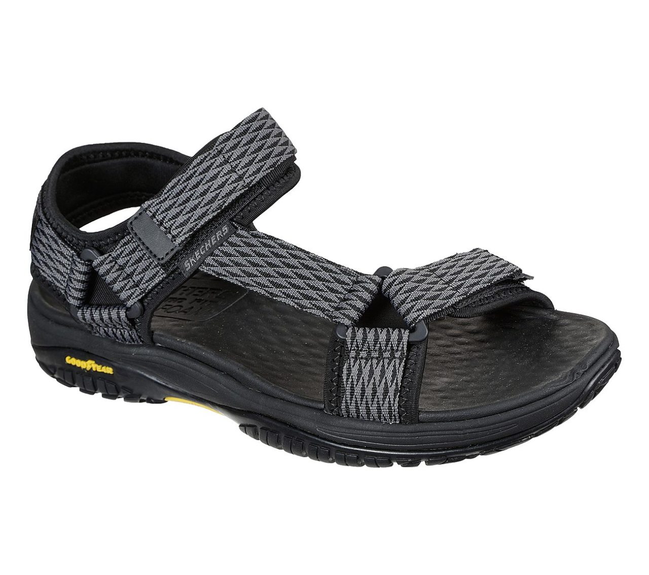 SKECHERS 204351 BKGY LOMELL - Rip Tide Erkek Günlük Rahat Sandalet