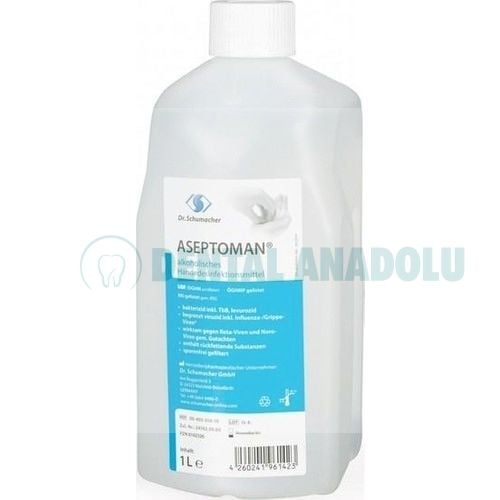 Dr.Schumacher Aseptoman El Dezenfektanı 1 L. %72 Alkol Bazlı