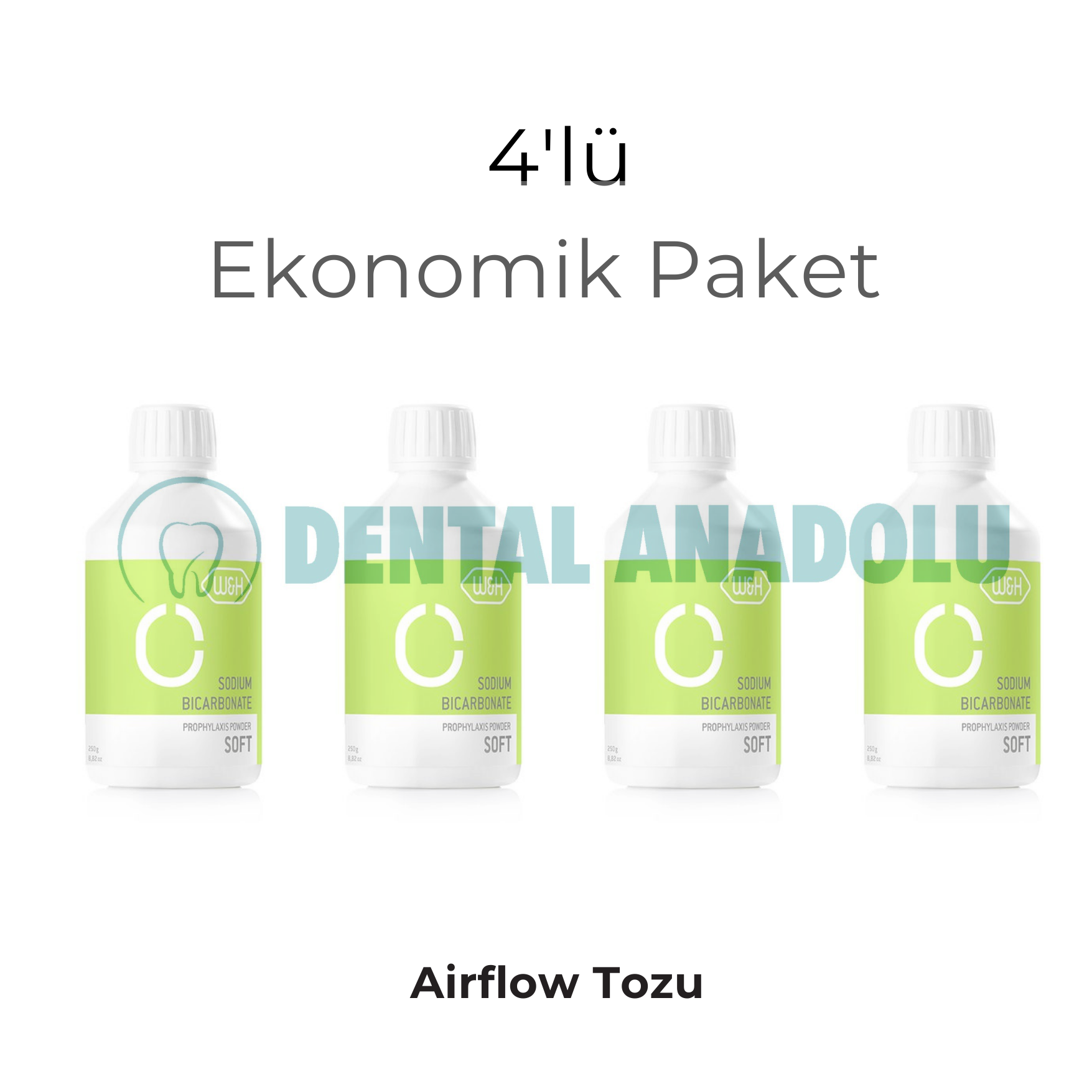 W&H Profilaksi Tozu (Airflow Tozu) 4'lü Ekonomik Paket