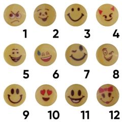 Emoji Figürlü Bebe Düğmesi