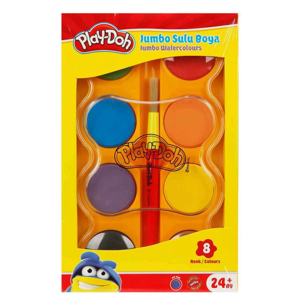 Nessiworld Play-Doh Jumbo Sulu Boya 8 Renk