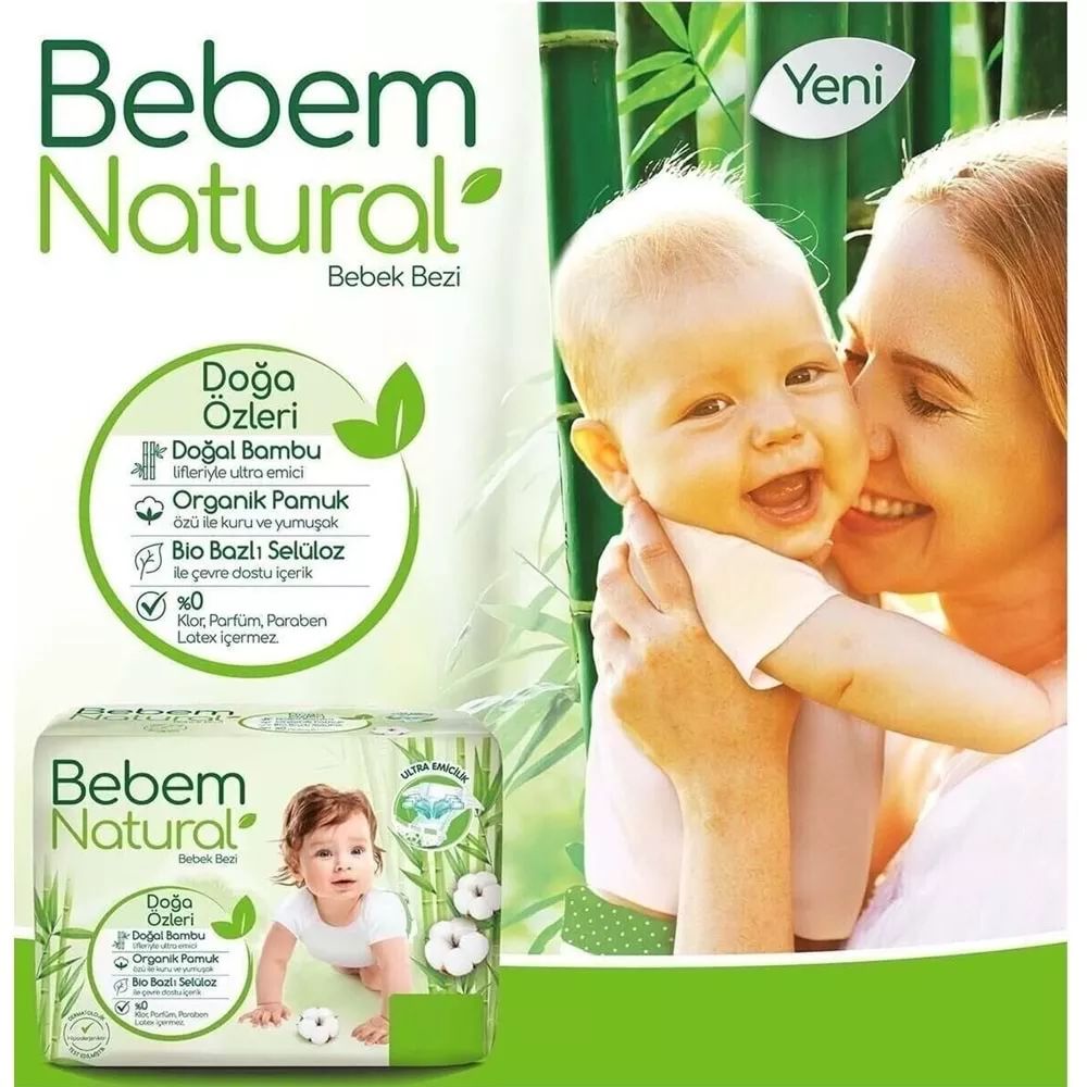 Bebem Natural Bebek Bezi Fırsat Paketi 5 Beden 11-18 Kg 40 Adet