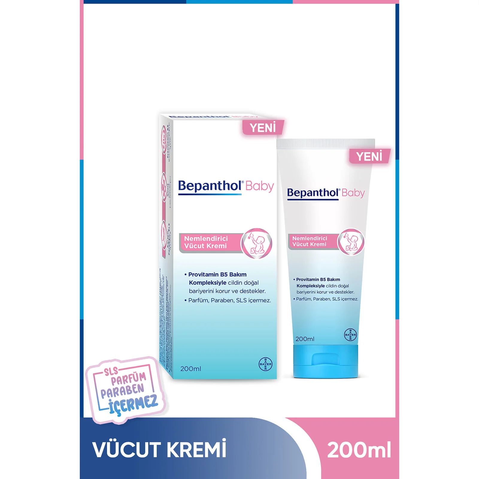 Bepanthol Baby Nemlendirici Vücut Kremi 200ml