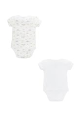 Minycenter Unisex Bebek 2'Li Body Set 24U001 Karışık Renkli