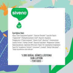 Siveno %100 Doğal Çocuklar İçin Güneş Losyonu 100ml