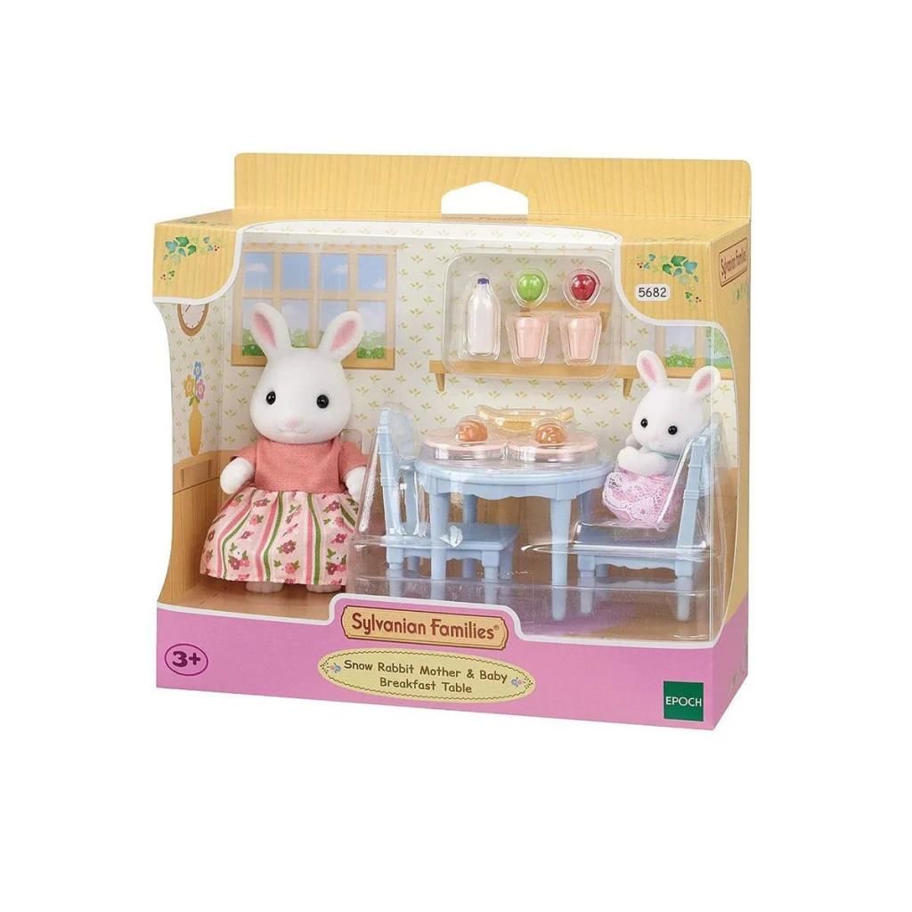 5682 Sylvanian Families Kar Tavşanı Anne ve Bebek Kahvaltı Seti +3 yaş