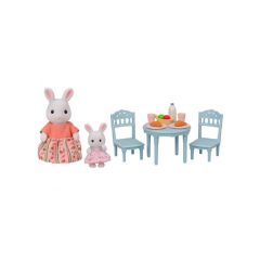 5682 Sylvanian Families Kar Tavşanı Anne ve Bebek Kahvaltı Seti +3 yaş