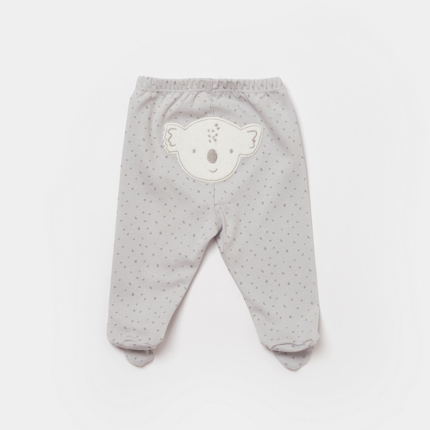 Bibaby Biorganic Koala Jungle Patikli Pantolon 57888 Gri