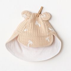 Andywawa AC24512 Hat Müslin Smil All Day Bebek Şapka Beige