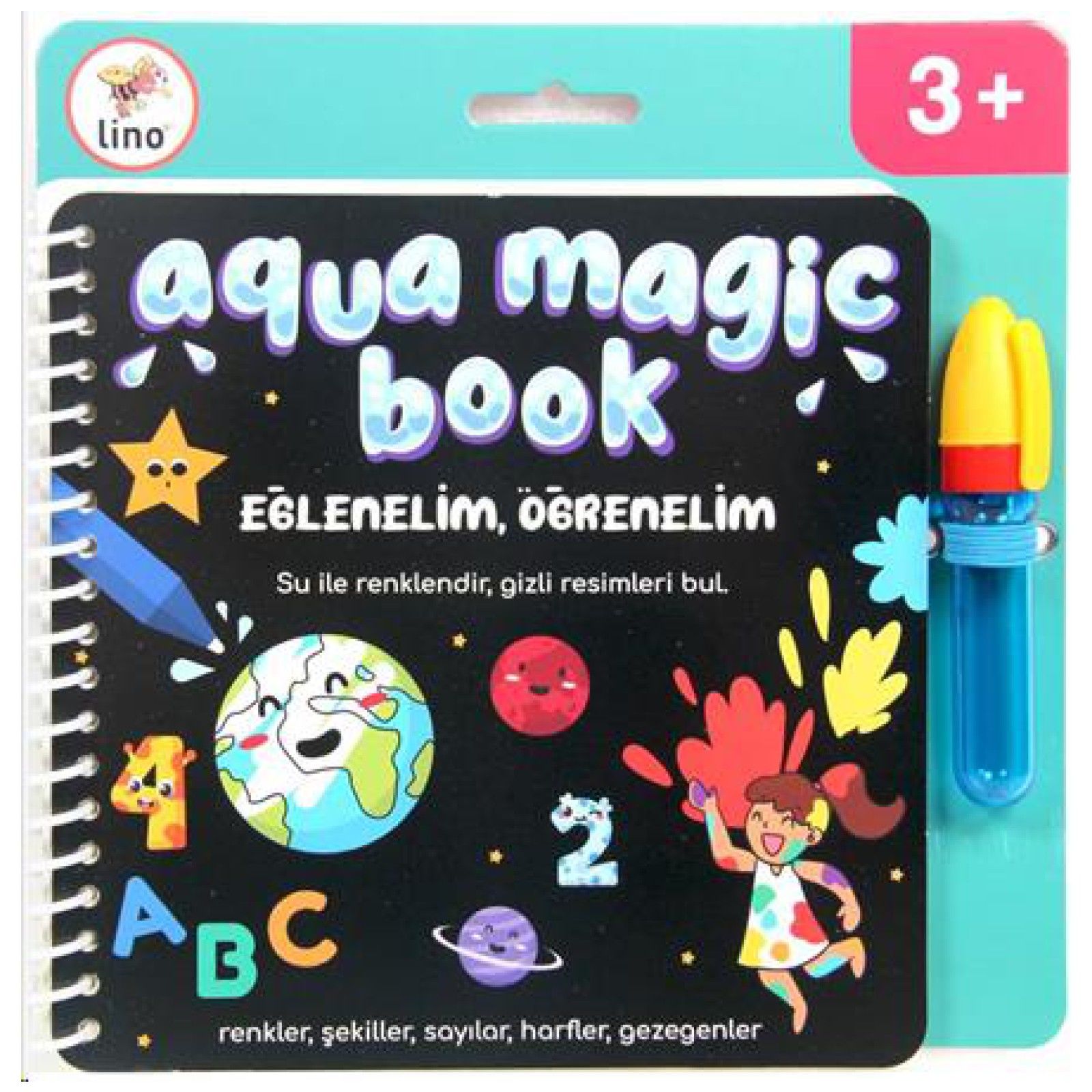 Lino Aqua Magic Book Sihirli Boyama Kitabı Eğlenelim Öğrenelim