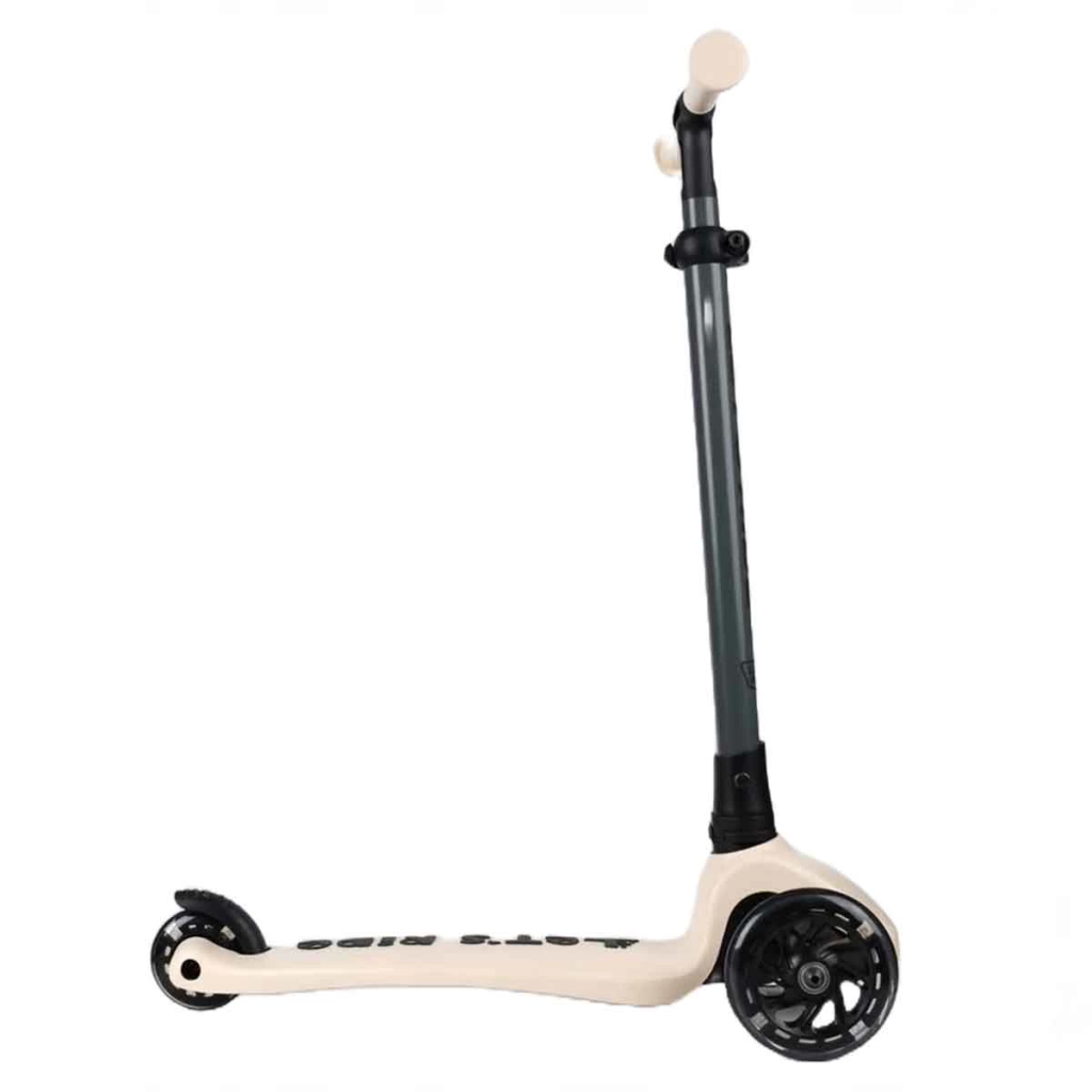 Nessiworld Let's Ride Two Işıklı Katlanabilir 3 Tekerlekli Scooter Bej