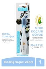 Babyton Bio Ultra Yumuşak Çocuk Diş Fırçası Zebra