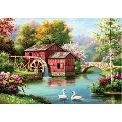 5188 Art Puzzle Kırmızı Eski Değirmen 1000 Parça Puzzle