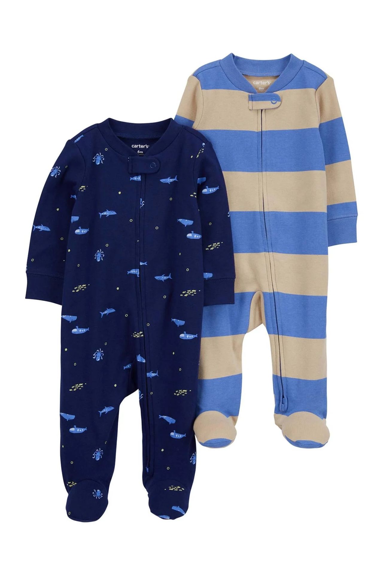 Carter's Layette Erkek Bebek 2'Li Tulum 1Q470610 Karışık Renkli