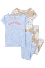 Carter's Kız Bebek Pijama Set 1Q514110 Karışık Renkli