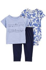 Carter's Layette Erkek Bebek 3'Lü Set 1Q924810 Karışık Renkli