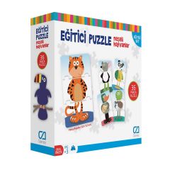 Games Eğitici Puzzle Neşeli Hayvanlar 36 Parça