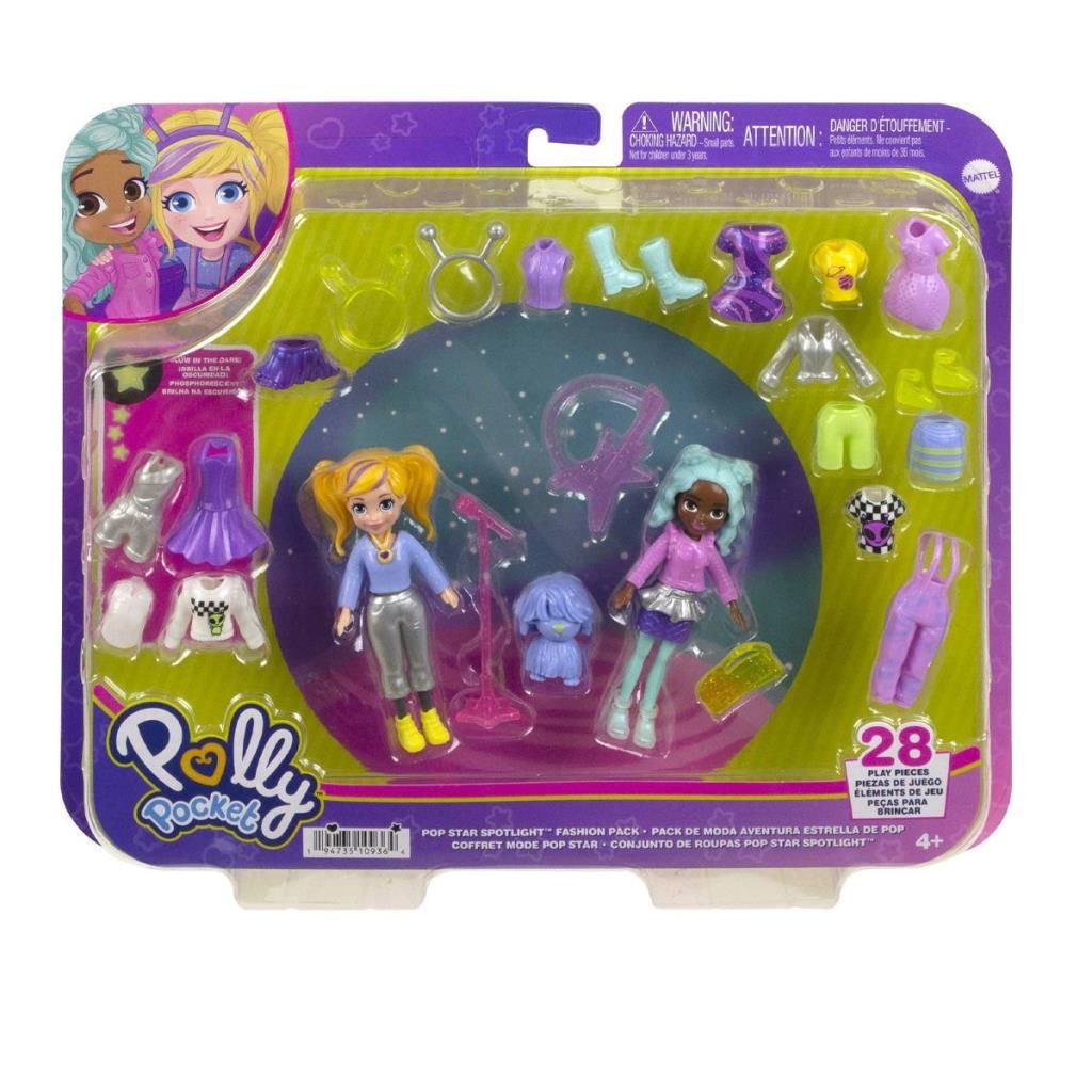 HNF51 Polly Pocket ve Arkadaşları Farklı Moda Aksesuarları Oyun Setleri