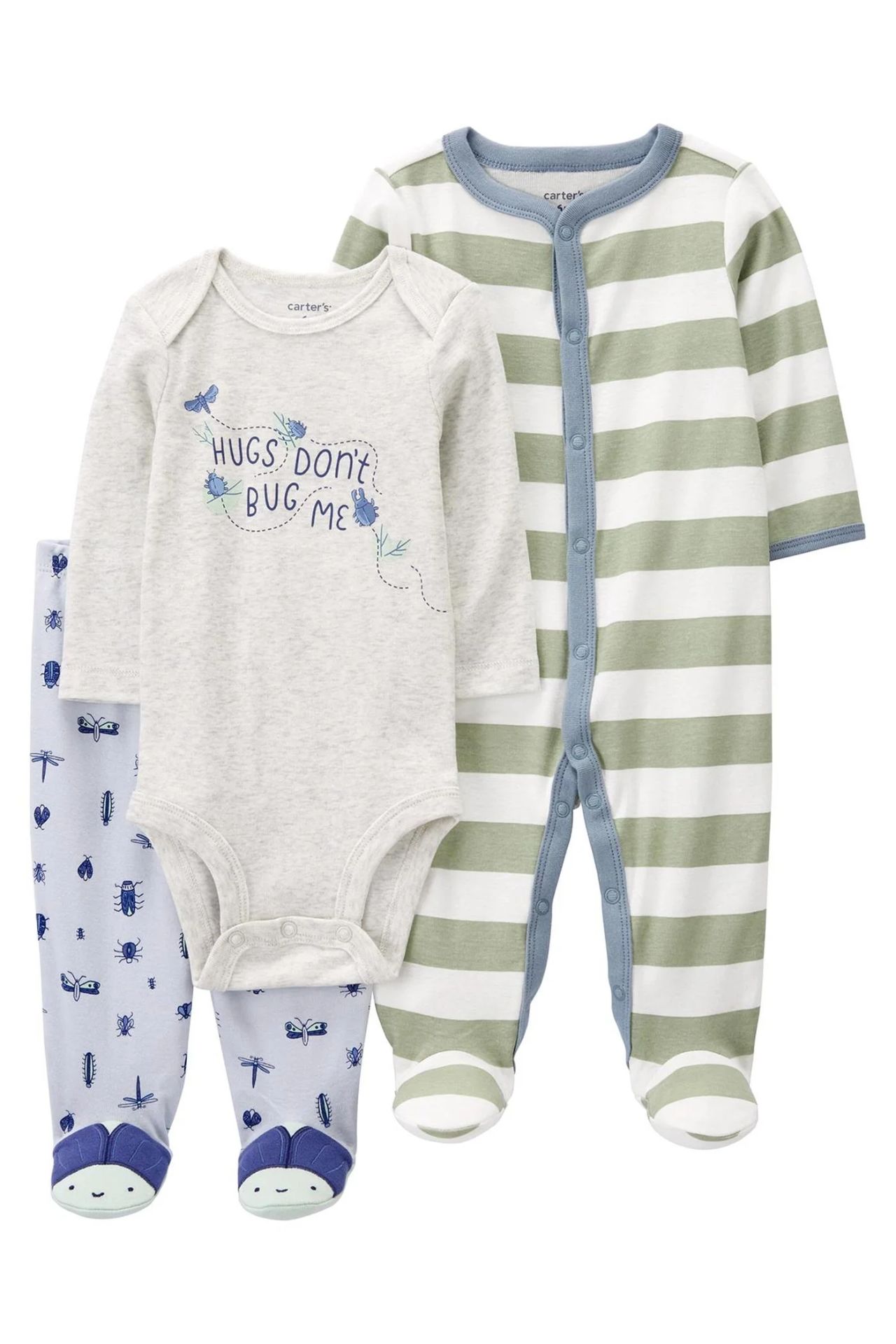 Carter's Layette Erkek Bebek Tulumlu Set 1P570310 Karışık Renkli