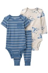 Carter's Layette Erkek Bebek 3'Lü Set 1P571210 Mavi