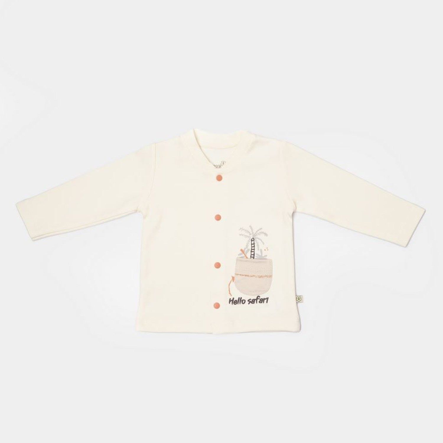 Bibaby Biorganic Hello Safari Battaniyeli Tüllü Set 62336 Ekru Kiremit