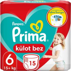 Prima Külot Bez 6 Beden 15+ Kg 15 Adet