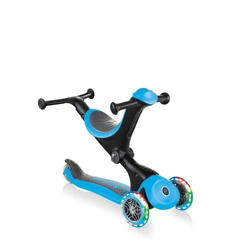 Globber Go Up Deluxe Scooter (Işıklı) Mavi