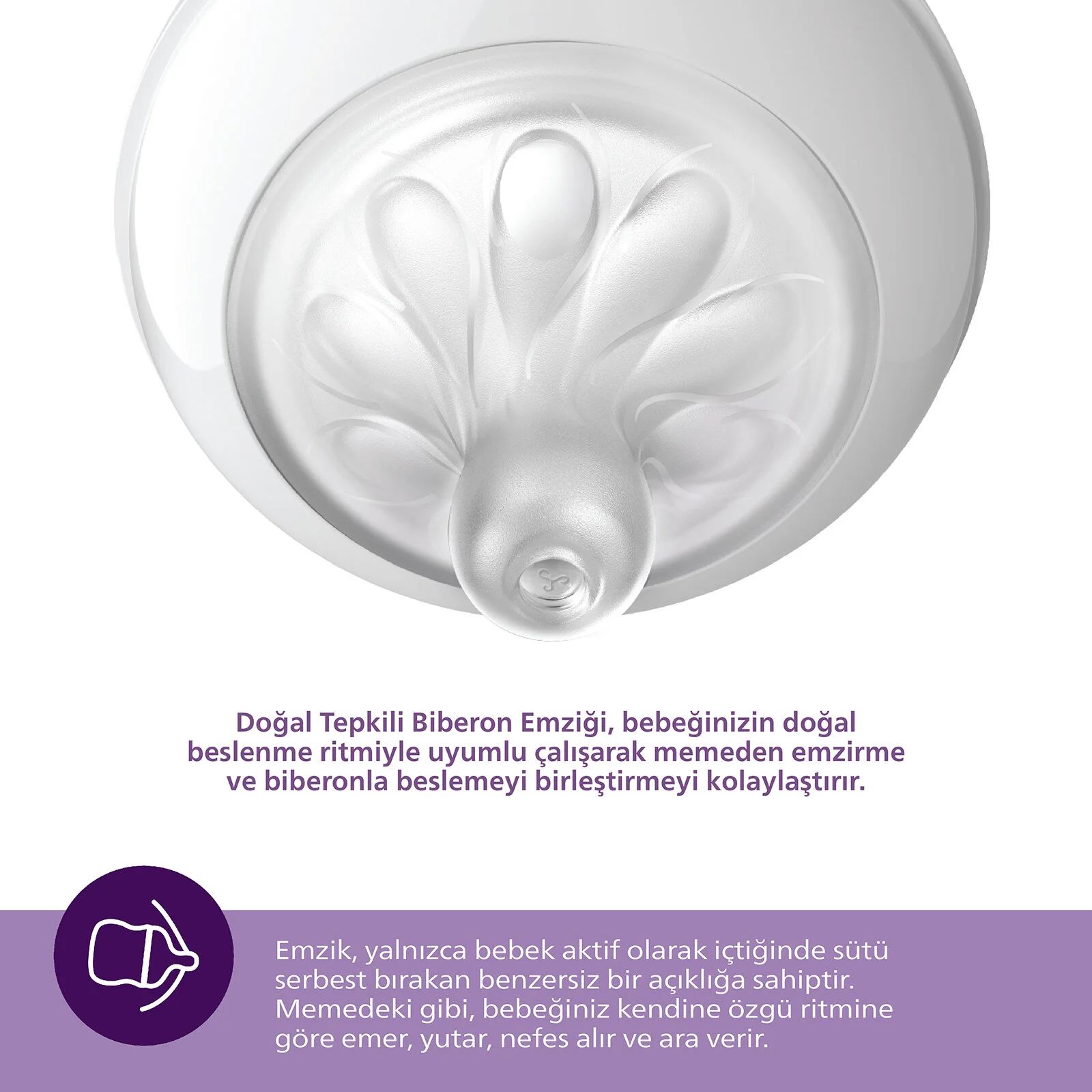 Philips Avent Doğal Tepkili Natural Response 2li Biberon Emziği 2No 0+ Ay