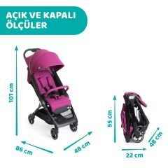 Chicco We Bebek Arabası Cool Grey