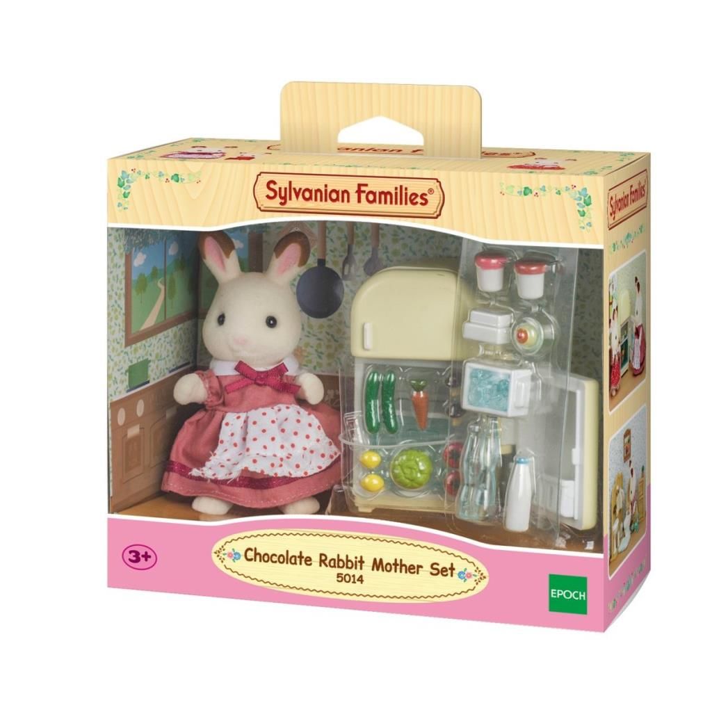 5014 Sylvanian Families, Çikolata Kulaklı Tavşan Anne ve Buzdolabı, +3 yaş