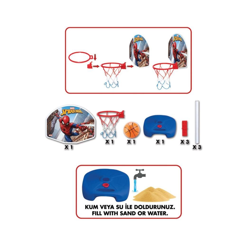 03404 Spiderman Ayaklı Basket Potası -Dede