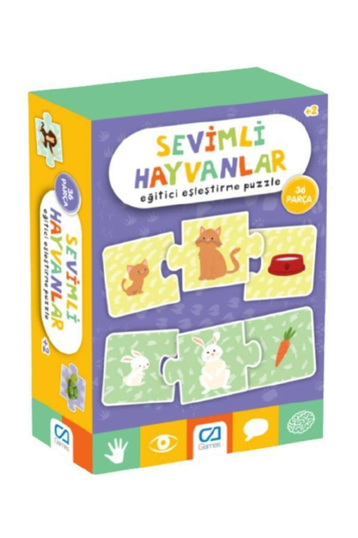 Games Sevimli Hayvanlar Eğitici Eşleştirme Puzzle 36 Parça