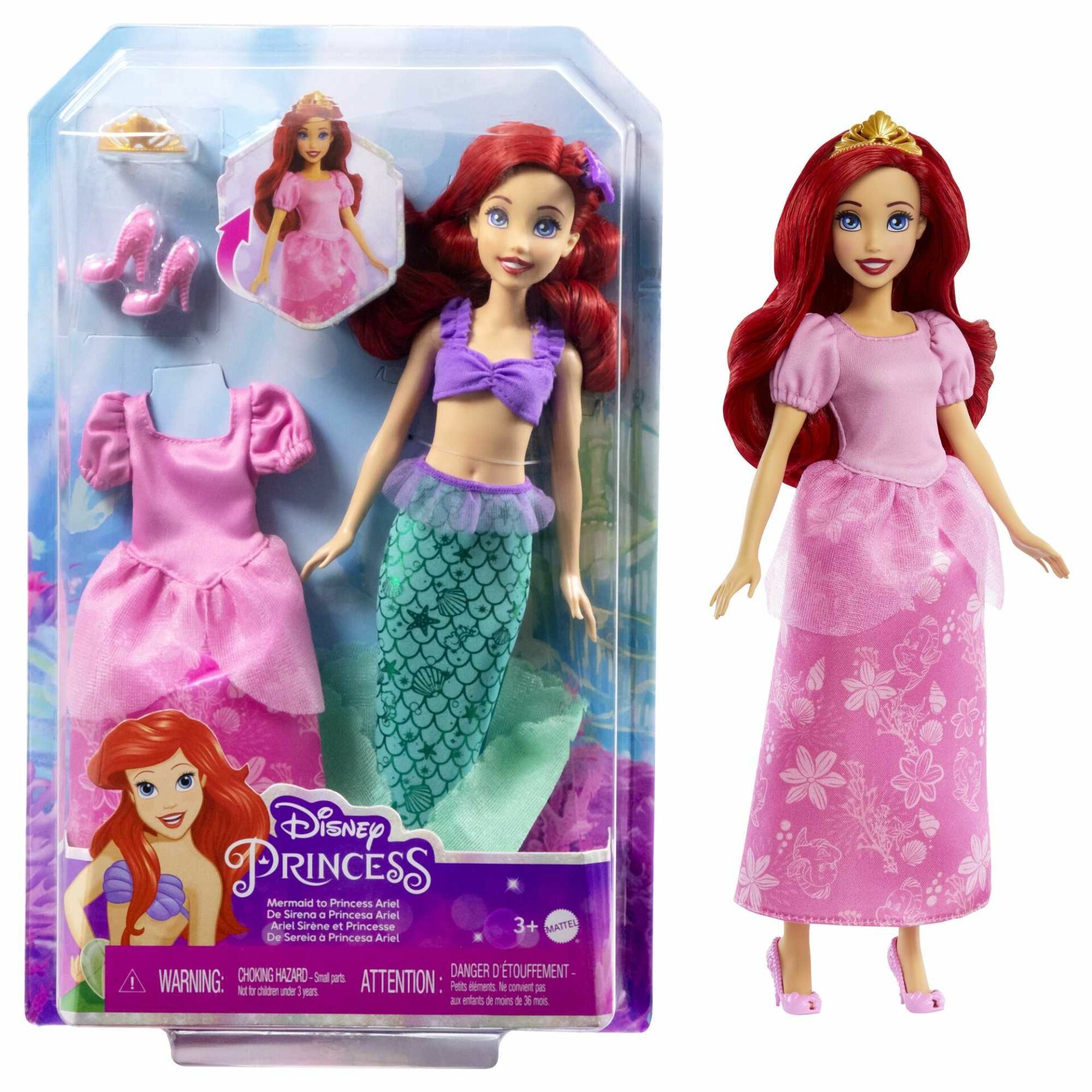 Mattel Disney Deniz Kızına Dönüşebilen Ariel HMG49