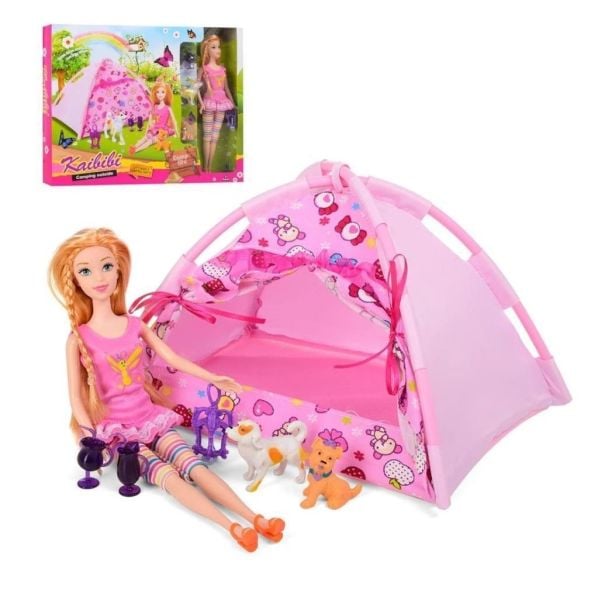 Kızılkaya Barbie Kampta Çadırlı BLD146