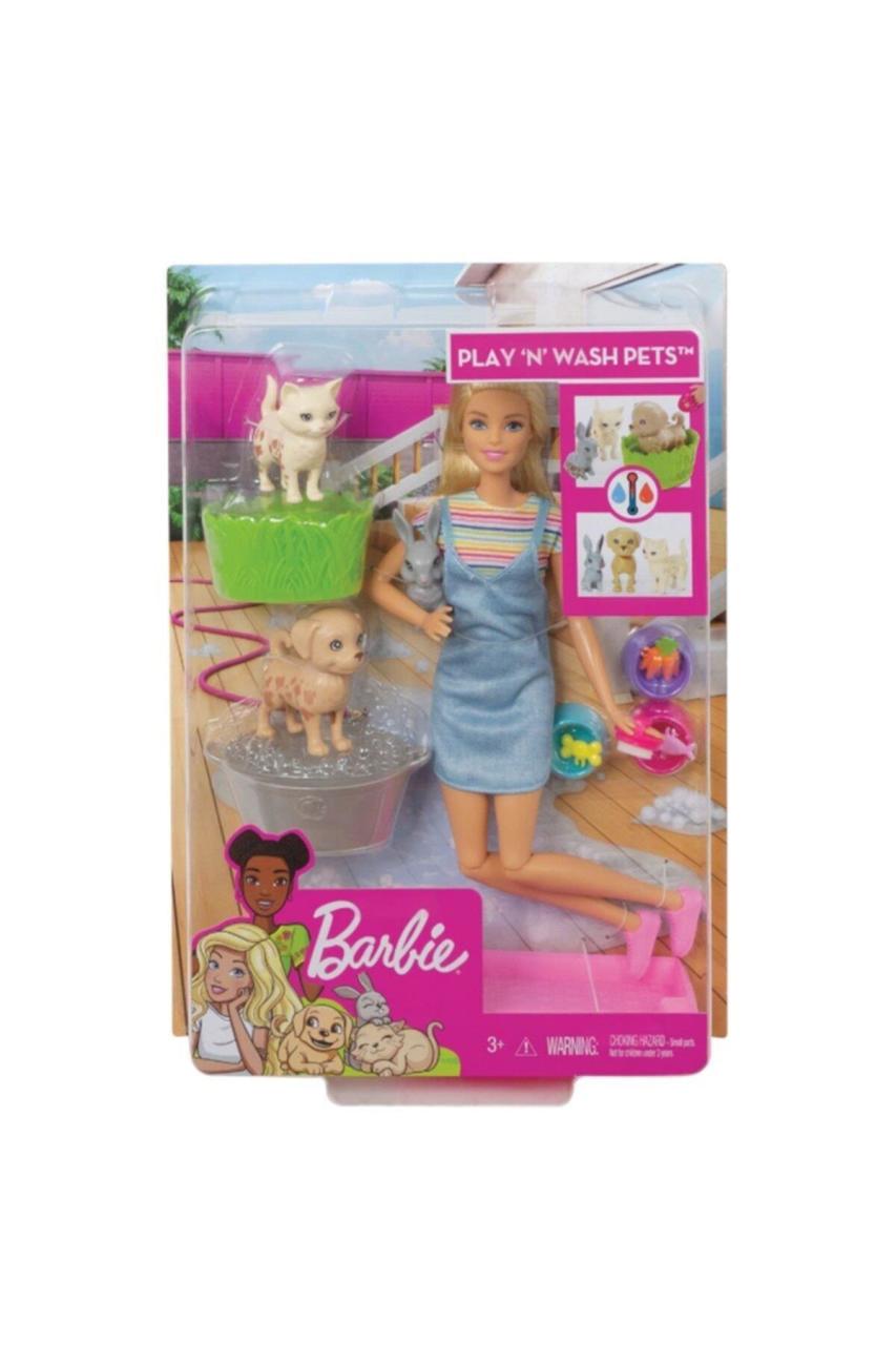 Mattel Barbie ve Hayvanları Banyo Eğlencesin FXH11