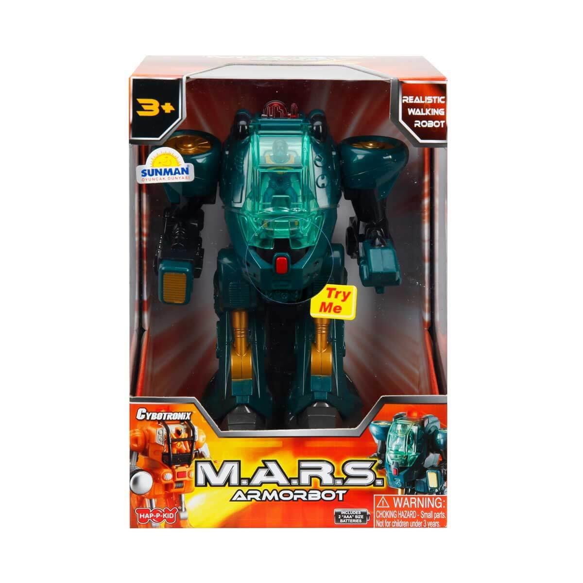 Sunman M.A.R.S Sesli ve Işıklı Zırhlı Robot Mavi & Turuncu & Yeşil S00040497