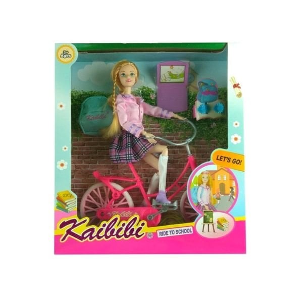 Kızılkaya Barbie Bisiklette Sırt Çantalı BLD143