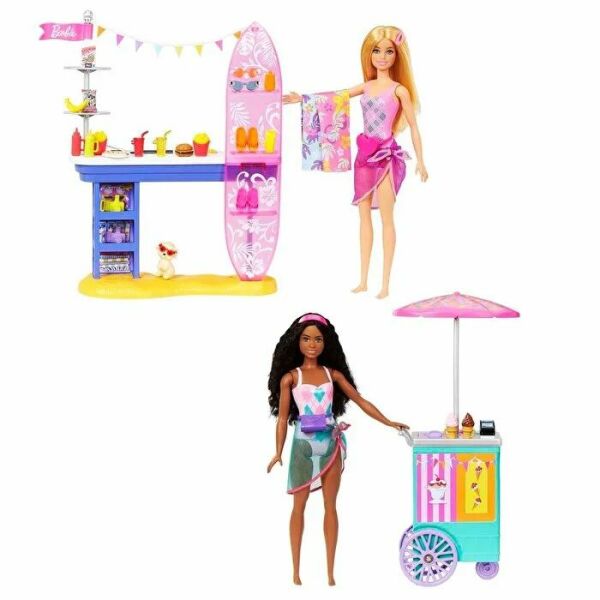 Mattel Barbie Malibu'nun Sahil Yiyecek Standı HNK9
