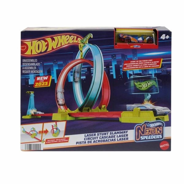 Mattel HW Neon Yarış Çifte Çemberde Yarış HPC05