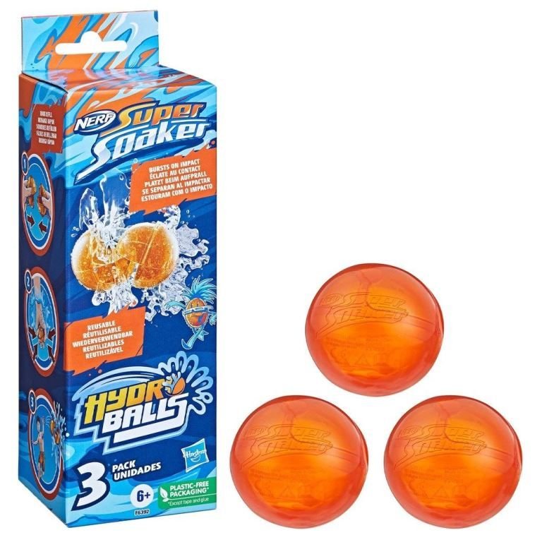 Hasbro Nerf Super Soaker Hydro Balls 3 Pk F6392