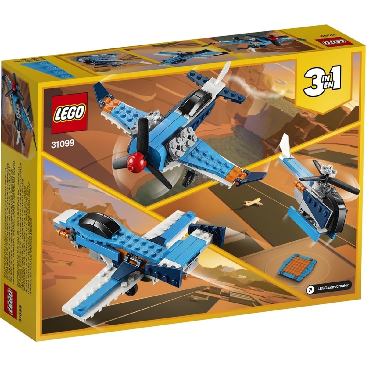 Lego Creator Propeller Plane 31099