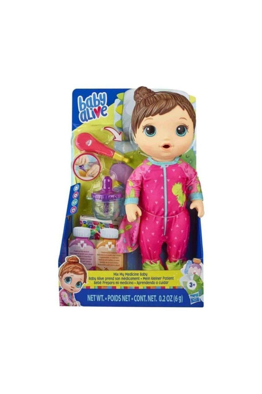 Hasbro Baby Alıve Bebeğim Hasta Oldu-Kumral  E6942