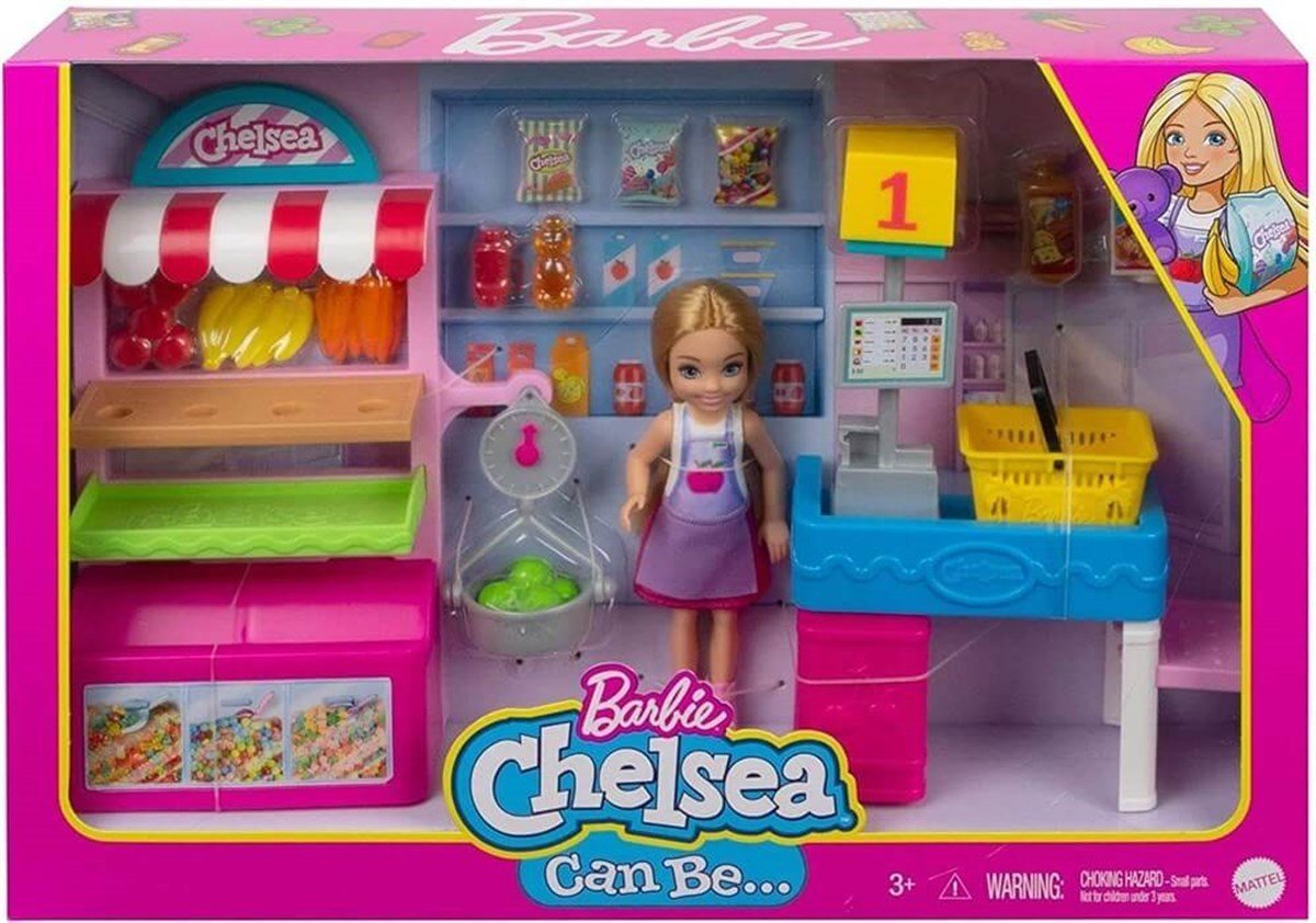 Mattel Barbie Chelsea Meslekleri Öğreniyor Market Çalışanı GTN67