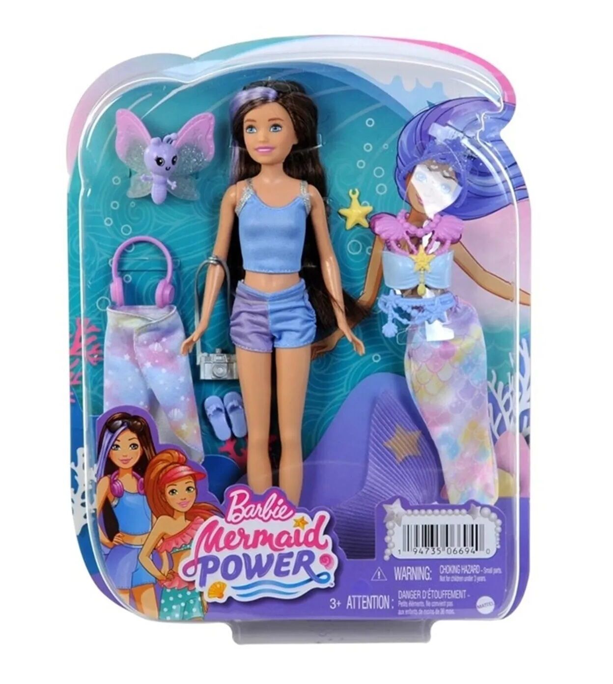 Mattel Barbie Deniz Kızına Dönüşebilen Bebek HHG55