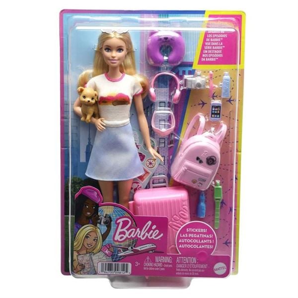 Mattel Barbie Seyahatte Bebeği Aksesuarları HJY18