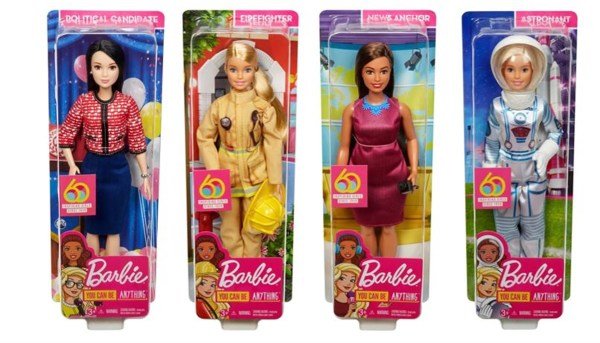 Mattel Barbie 60. Yıl Kariyer Bebekleri GFX23