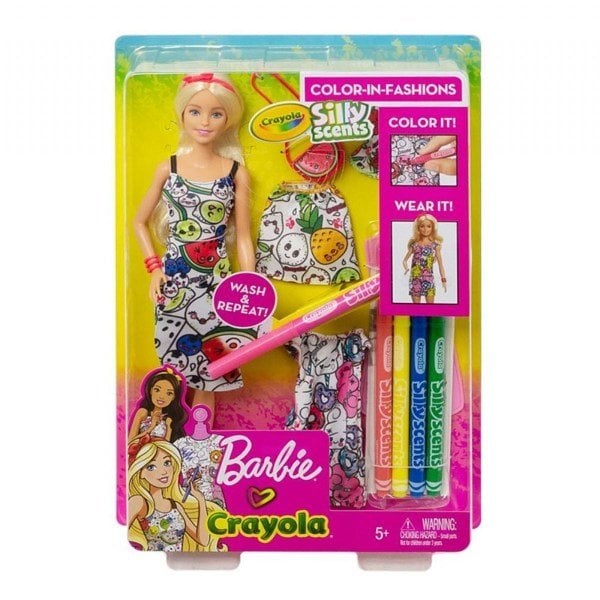 Mattel Barbie Crayola Meyveli Tasarım Bebeği GGT44