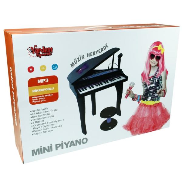 Vardem Kutulu 37 Tuş Mini Piano Siyah SM-88022