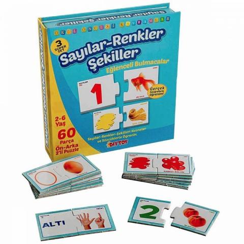 Diy-Toy Eğlenceli Bul Sayılar Ve Renkler