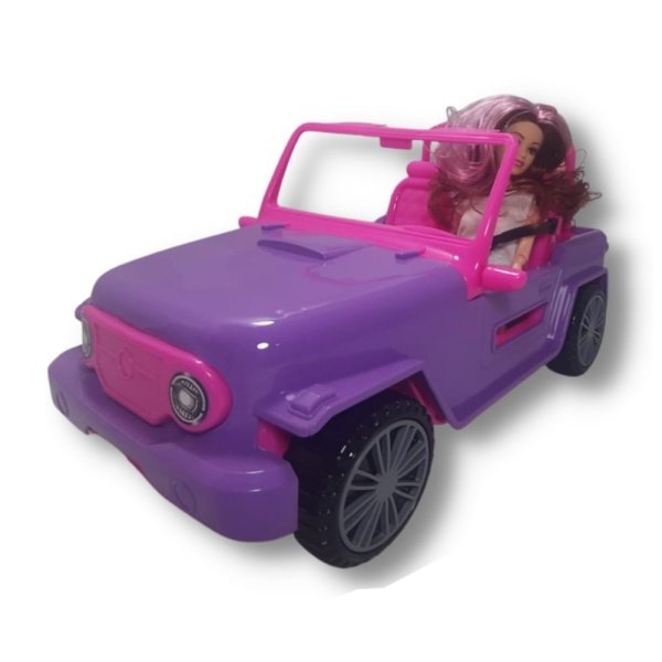 Galtoys Jasmıne Bebekli Jeep Lila/F.Pembe E101-C